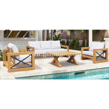 Garden aluminum heat transfer leisure sofa set